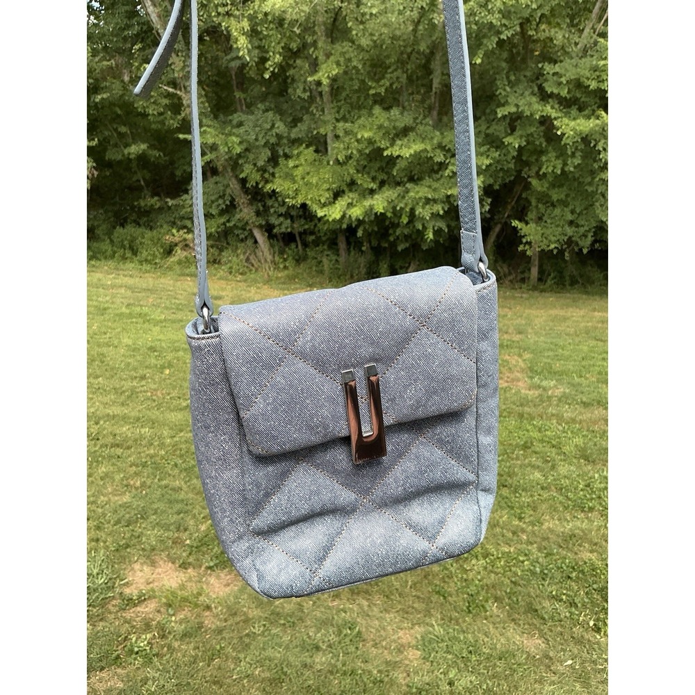 Vince Camuto Quilted Leather Crossbody Purse Bag Adjustable Strap